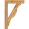 Ekena Millwork Funston Block Rough Sawn Bracket w/ Offset Brace, Western Red Cedar, 6"W x 26"D x 38"H BKT0604X26X38FST05RWR - alternate 4